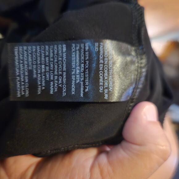 Chico’s 12/14 Black Knit Maxi Dress 3/4 Sleeve with Pockets - Picture 6 of 12